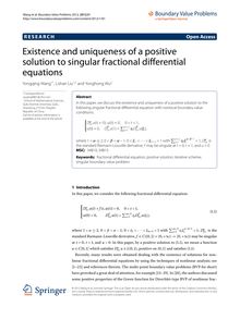 Existence and uniqueness of positive solution to singular fractional differential equations