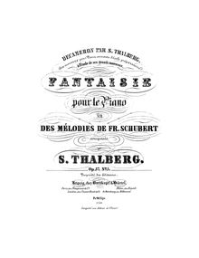 Partition complète, Décaméron - Dix morceaux pour le piano servant l école préparatoire à l étude de ses grandes compositions par Sigismond Thalberg