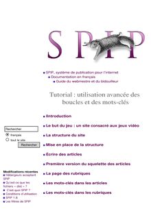 [SPIP] Documentation en français