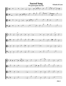 Partition Wie gnad kommt oben her - partition complète (Tr T T B), Transcriptions pour 4 violes de gambe