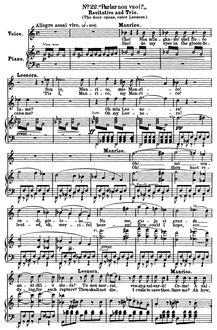 Partition Act IV, No.22: Finale IV (Recitative et Trio): Parlar non vuoi, Il Trovatore