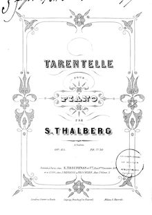 Partition complète, Tarantelle, Op.65, Thalberg, Sigismond