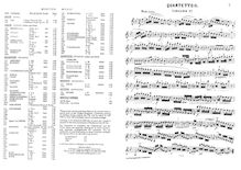 Partition parties complètes, corde quatuor No. 2 en B flat, Dittersdorf, Carl Ditters von