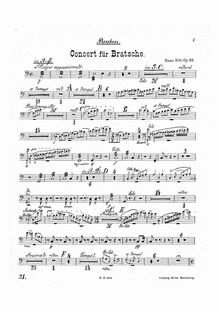 Partition timbales, Concerto A-moll für Bratsche und Orchester, Op.68