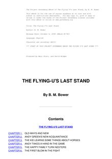 The Flying U s Last Stand