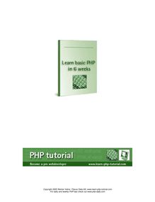 Learn PHP Tutorial