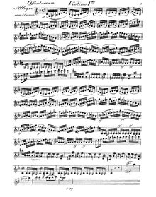 Partition violons I, Fremit Mare cum Furore, Jubilate plausus date