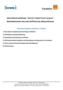 Women's Digital Center Train the Trainer workshop program