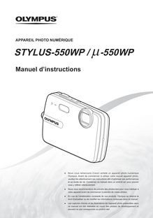 Notice Appareil Photo numériques Olympus  Stylus-550WP