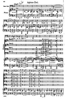 Partition , Agnus Dei, Missa Solemnis, Op.123, D major, Beethoven, Ludwig van