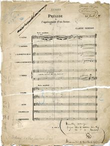 Partition complète, Prélude à l’après-midi d’un faune, Debussy, Claude par Claude Debussy