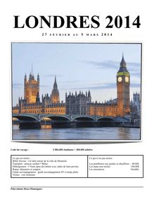 Londres 2014 - visiter Londres