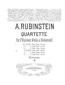 Partition violon 1, corde quatuor No.5, Op.47 No.2, String Quartet No.5 in B♭, Op.47 No.2