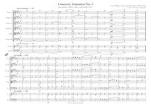 Partition complète, Concerto armonico No.3 en A major, A major, Wassenaer, Unico Wilhelm