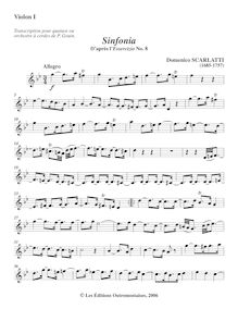 Partition violon I , partie, Essercizi per Gravicembalo, Lessons for Harpsichord