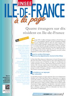Quatre étrangers sur dix résident en Ile-de-France