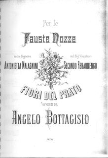 Partition complète, Fiori del prato, E ♭ major, Bottagisio, Angelo