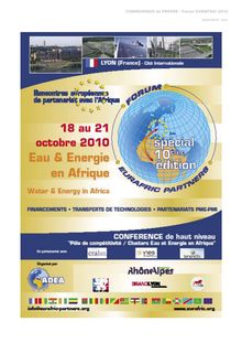 Télécharger - COMMUNIQUE de  PRESSE - Forum EURAFRIC 2010