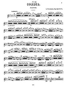 Partition flûte , partie, Die Jahreszeiten, Op.143, Terschak, Adolf par Adolf Terschak