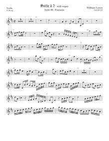 Partition viole de gambe aigue,  No.8 pour 2 violes de gambe et orgue