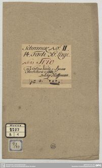 Partition complète, Trio Sonata en G minor, G minor, Hoffmann, Melchior