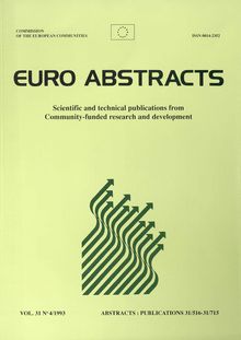 Scientific and technical publications from Community-funded research and development. VOL. 31 N° 4/1993