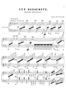 Partition complète, Grande Fantaisie on Meyerbeer s  Les Huguenots , Op.44