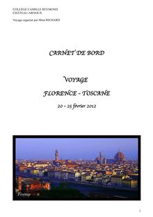 Carnet de bord : voyage en Florence - visite