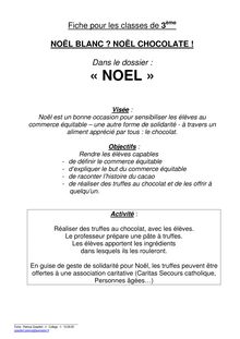 Noël chocolaté (pdf) - 3-4-Cours 3ème-Noël chocolaté