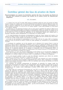 Le rapport sur Villeneuve-lès-Maguelone au JO