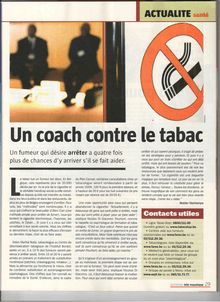 Un coach contre  le tabac - ACTUALITE »mí Un coach contre le tabac ...