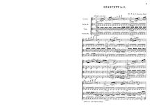 Partition complète, corde quatuor en C major, C major, Ouseley, Frederick Arthur Gore