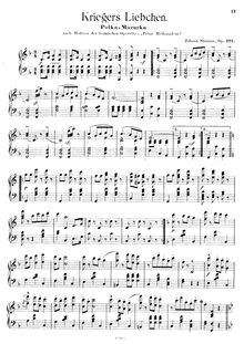 Partition Transcription pour piano solo - complete, Kriegers Liebchen, Op.379
