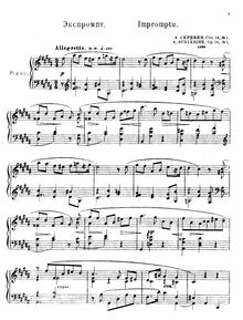 Partition complète, Op.14 - 2 Impromptus (1895), Scriabin, Aleksandr