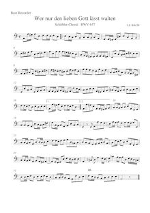 Partition basse enregistrement , 6 choral préludes, 6 Choräle von verschiedener Art ; Schübler-Chorales