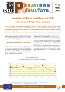 L’enquête emploi en Guadeloupe en 2008