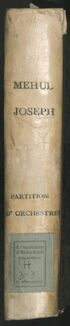Partition Act I, Joseph / Joseph und seine Brüder, Opéra biblique en trois actes