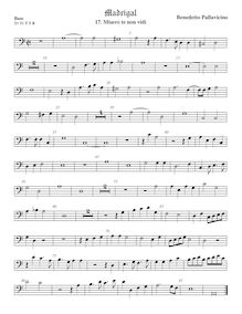 Partition viole de basse, Madrigali a 5 voci, Libro 2, Pallavicino, Benedetto par Benedetto Pallavicino