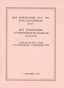 Fortegnelsen over Autoriserede Underskrifter. 1. oktober 1973
