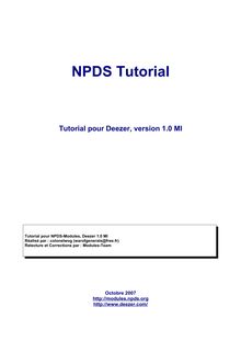 NPDS Tutorial