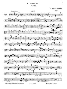 Partition altos, Piano Concerto No.4, Quatrième Concerto pour Piano et Orchestre