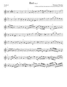 Partition Treble2 viole de gambe, A Plain et Easy Introduction to Practical Music