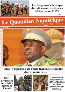 Le Quotidien Numérique d’Afrique n°2076 - Du lundi 21 novembre 2022