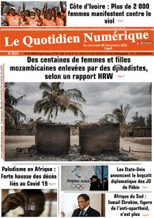 Le Quotidien Numérique d’Afrique n°1802 - du mercredi 08 décembre 2021