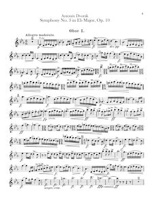 Partition hautbois 1, 2, anglais cor, Symphony No.3, Symfonie č.3