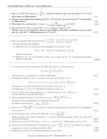 Exercices de calcul différentiel – 2ème année de CPGE scientifique, voie PC, Calcul différentiel