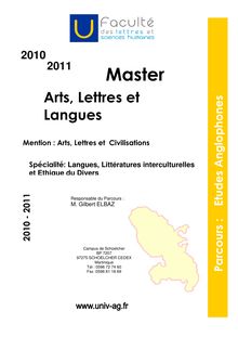 Mention Arts Lettres et Civilisations