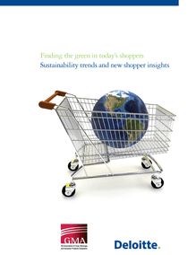 Sustainability trends and new shopper insights: Finding the green in today s shoppers