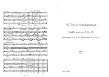 Partition complète, corde quatuor No.3, Op.18, Stenhammar, Wilhelm