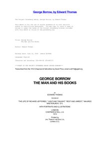 George Borrow - The Man and His Books